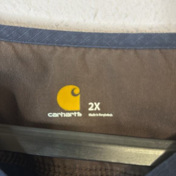 Carhartt Women Denim Minimalist Lagenlook Top Size 2X - Picture 6 of 7